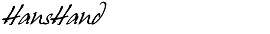 HansHand - Download Thousands of Free Fonts at FontZone.net