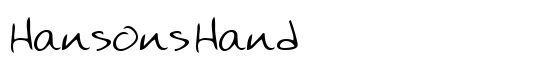 HansonsHand - Download Thousands of Free Fonts at FontZone.net