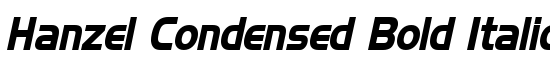 Hanzel Condensed Bold Italic - Download Thousands of Free Fonts at FontZone.net