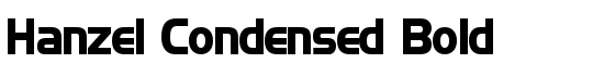 Hanzel Condensed Bold - Download Thousands of Free Fonts at FontZone.net