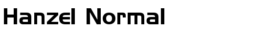 Hanzel Normal - Download Thousands of Free Fonts at FontZone.net