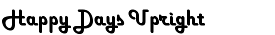 Happy Days Upright - Download Thousands of Free Fonts at FontZone.net