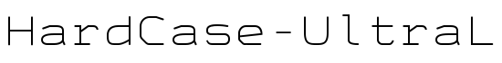 HardCase-UltraLight - Download Thousands of Free Fonts at FontZone.net