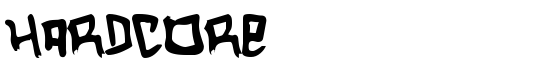 Hardcore - Download Thousands of Free Fonts at FontZone.net