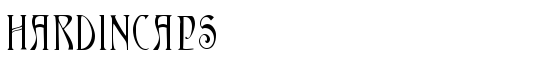 HardinCaps - Download Thousands of Free Fonts at FontZone.net