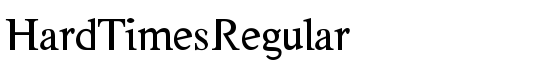HardTimesRegular - Download Thousands of Free Fonts at FontZone.net