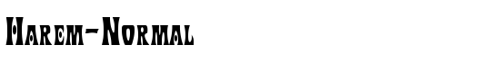 Harem-Normal - Download Thousands of Free Fonts at FontZone.net
