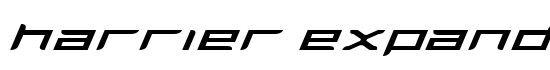 Harrier Expanded Italic - Download Thousands of Free Fonts at FontZone.net
