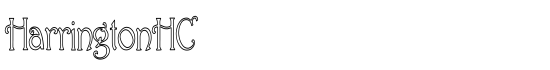 HarringtonHC - Download Thousands of Free Fonts at FontZone.net
