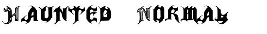 Haunted-Normal - Download Thousands of Free Fonts at FontZone.net