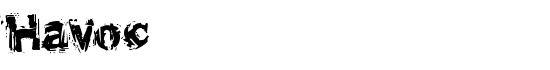 Havoc - Download Thousands of Free Fonts at FontZone.net