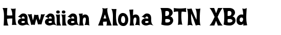 Hawaiian Aloha BTN XBd - Download Thousands of Free Fonts at FontZone.net