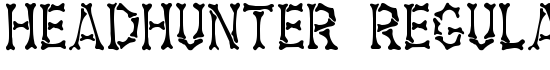 Headhunter Regular - Download Thousands of Free Fonts at FontZone.net