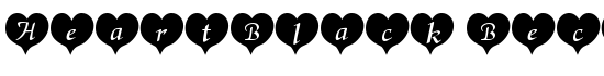 HeartBlack Becker - Download Thousands of Free Fonts at FontZone.net