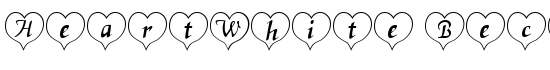 HeartWhite Becker - Download Thousands of Free Fonts at FontZone.net
