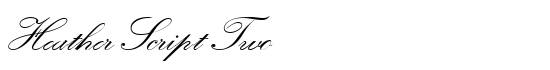 Heather Script Two - Download Thousands of Free Fonts at FontZone.net