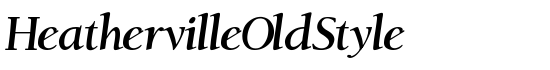 HeathervilleOldStyle - Download Thousands of Free Fonts at FontZone.net