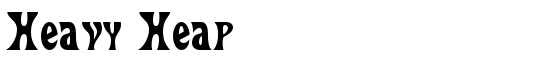 Heavy Heap - Download Thousands of Free Fonts at FontZone.net