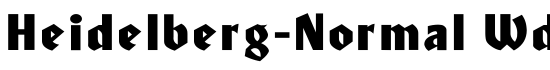 Heidelberg-Normal Wd - Download Thousands of Free Fonts at FontZone.net