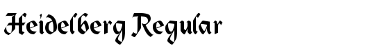 Heidelberg Regular - Download Thousands of Free Fonts at FontZone.net