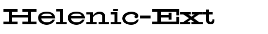 Helenic-Ext - Download Thousands of Free Fonts at FontZone.net