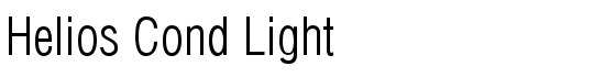 Helios Cond Light - Download Thousands of Free Fonts at FontZone.net