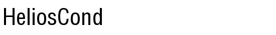 HeliosCond - Download Thousands of Free Fonts at FontZone.net