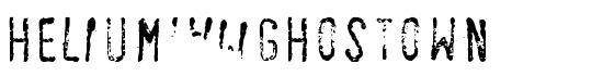 Helium-Ghostown - Download Thousands of Free Fonts at FontZone.net