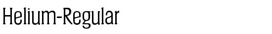 Helium-Regular - Download Thousands of Free Fonts at FontZone.net