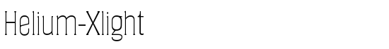 Helium-Xlight - Download Thousands of Free Fonts at FontZone.net