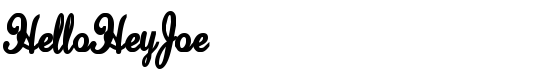 HelloHeyJoe - Download Thousands of Free Fonts at FontZone.net