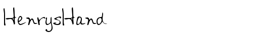 HenrysHand - Download Thousands of Free Fonts at FontZone.net