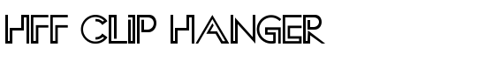 HFF Clip Hanger - Download Thousands of Free Fonts at FontZone.net