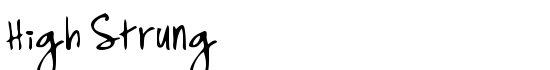 High Strung - Download Thousands of Free Fonts at FontZone.net