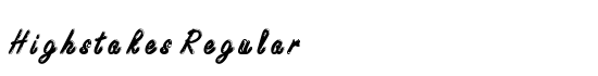 Highstakes Regular - Download Thousands of Free Fonts at FontZone.net