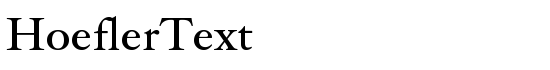 HoeflerText - Download Thousands of Free Fonts at FontZone.net
