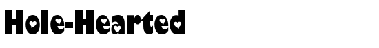 Hole-Hearted - Download Thousands of Free Fonts at FontZone.net