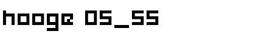 hooge 05_55 - Download Thousands of Free Fonts at FontZone.net