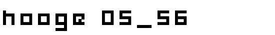 hooge 05_56 - Download Thousands of Free Fonts at FontZone.net