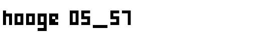 hooge 05_57 - Download Thousands of Free Fonts at FontZone.net