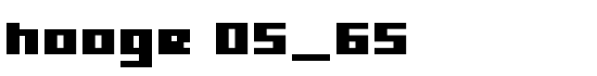 hooge 05_65 - Download Thousands of Free Fonts at FontZone.net