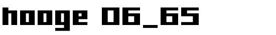 hooge 06_65 - Download Thousands of Free Fonts at FontZone.net