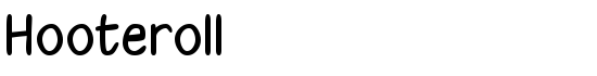 Hooteroll - Download Thousands of Free Fonts at FontZone.net