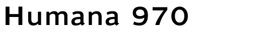 Humana 970 - Download Thousands of Free Fonts at FontZone.net