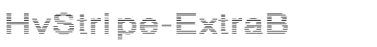 HvStripe-ExtraB - Download Thousands of Free Fonts at FontZone.net