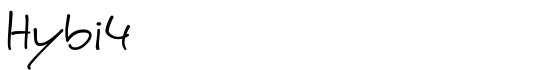 Hybi4 - Download Thousands of Free Fonts at FontZone.net