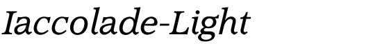 Iaccolade-Light - Download Thousands of Free Fonts at FontZone.net