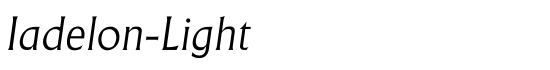 Iadelon-Light - Download Thousands of Free Fonts at FontZone.net