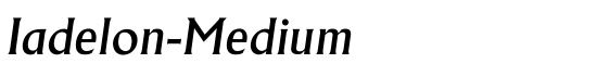 Iadelon-Medium - Download Thousands of Free Fonts at FontZone.net