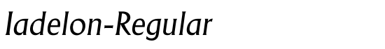 Iadelon-Regular - Download Thousands of Free Fonts at FontZone.net